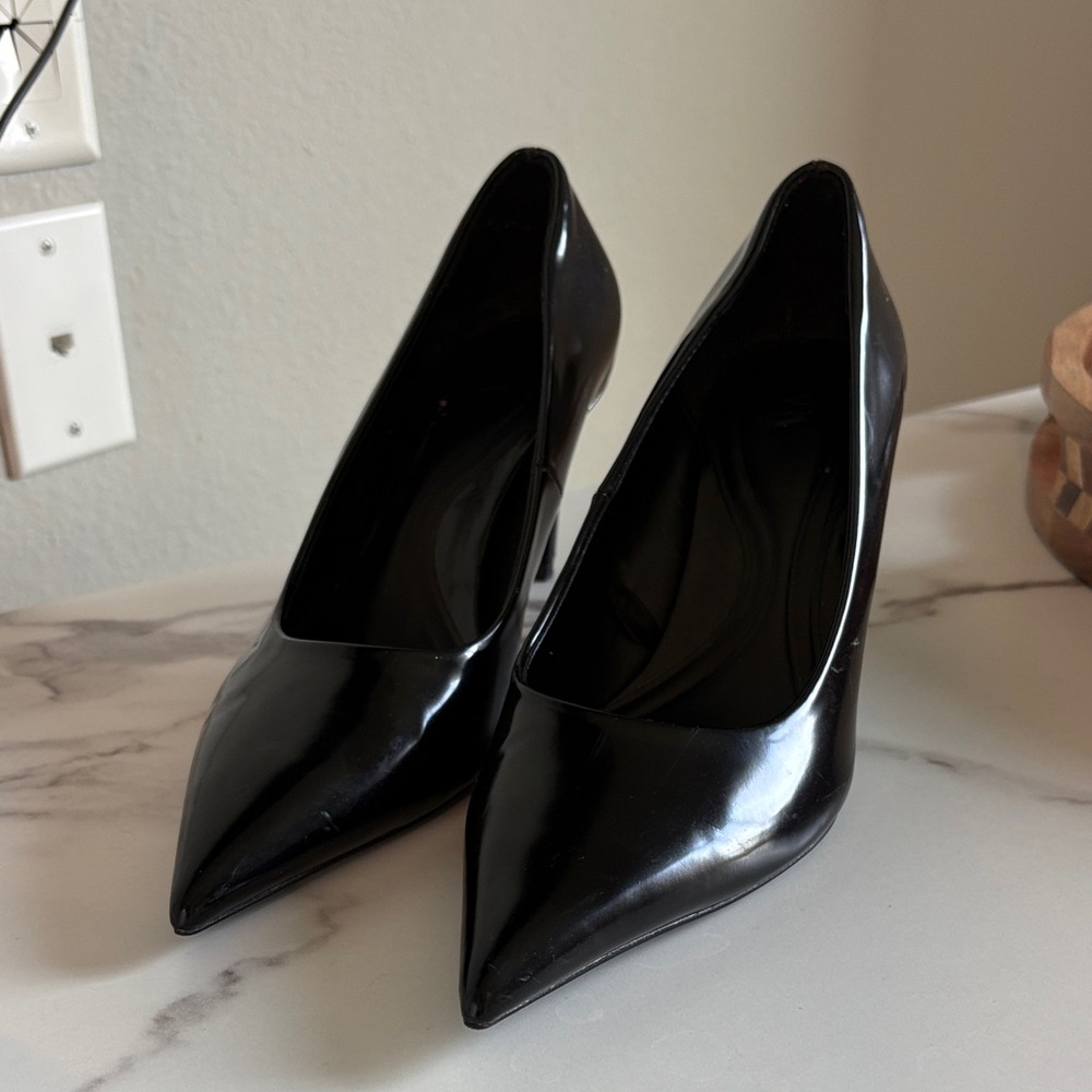 Zara Pointed Black Heels